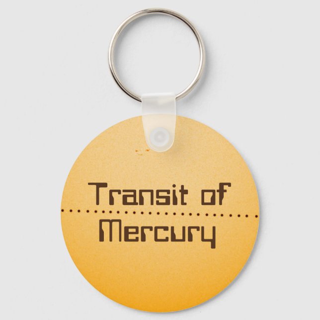 Mercury Transit of the Sun Key Ring (Front)