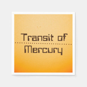 Mercury Transit of the Sun Napkin
