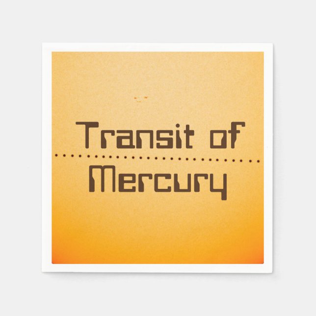 Mercury Transit of the Sun Napkin (Front)