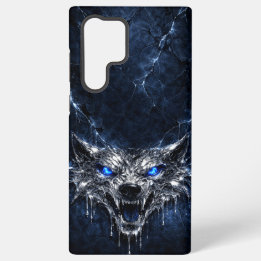 Mercury Wolf Blue Sapphire Eyes Glacial Samsung Galaxy Case