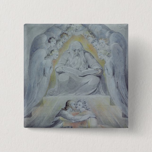 Mercy and Truth are met together 15 Cm Square Badge (Front)