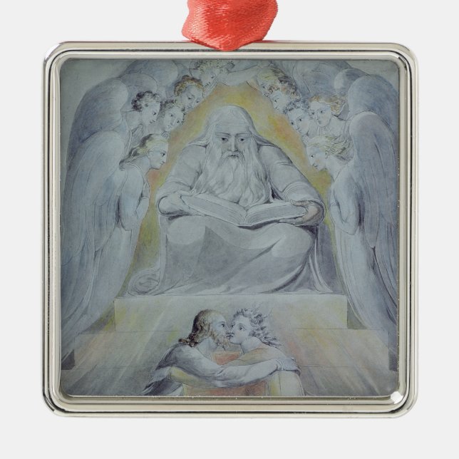 Mercy and Truth are met together Metal Tree Decoration (Front)