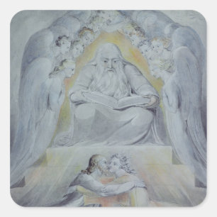 Mercy and Truth are met together Square Sticker