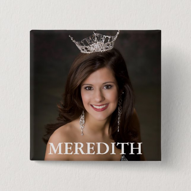 MEREDITH 15 CM SQUARE BADGE (Front)