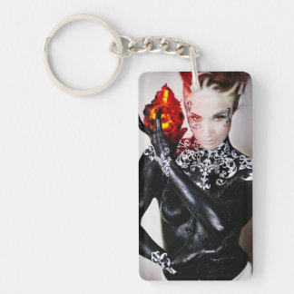 Meredith on fire key ring