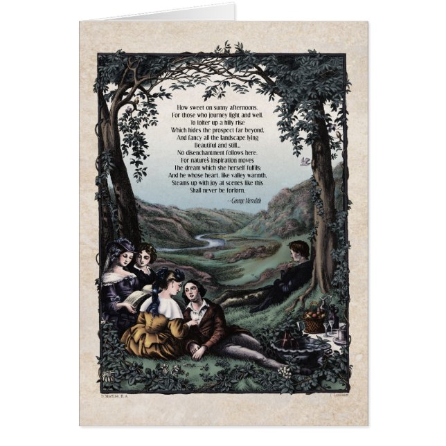 Meredith "Pastorals" Victorian Art Card (Front)