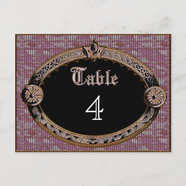 Meredith Rue Table Number Card (Front)