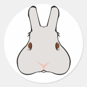 Merely a Rabbit Classic Round Sticker
