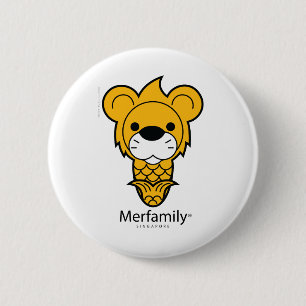 "Merfamily®" SINGAPORE 6 Cm Round Badge