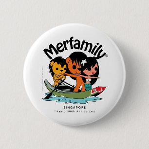 MERFAMILY® Singapore "Titanic Keepsake" 6 Cm Round Badge
