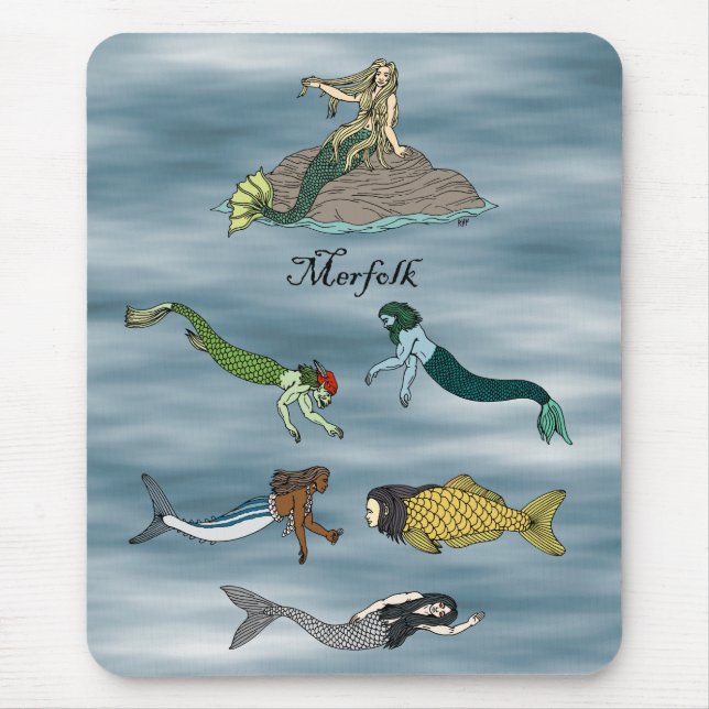 Merfolk Mouse Mat (Front)