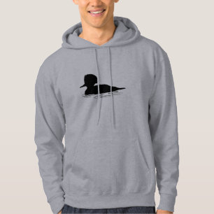 Merganser Duck in Silhouette Hoodie