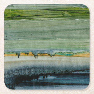 Merging II Square Paper Coaster