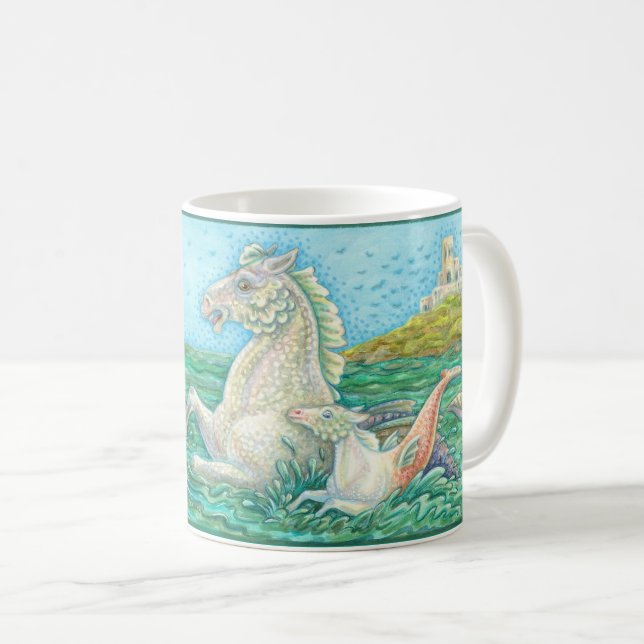 Merhorse Bay - Sea Horse Family MUG Fantasy (Front Right)