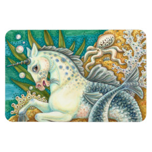 MERHORSE & WHITE OCTOPUS, FANTASY UNICORN HORSE MAGNET