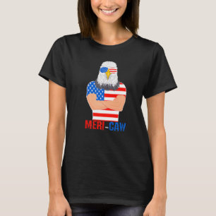 Meri Caw Cool Bald Eagle Patriotic 4th Of July Men T-Shirt