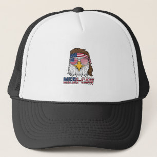 Meri-Caw Patriotic Eagle Vintage Engraving Shirt_1 Trucker Hat