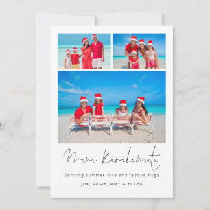 Meri Kirihimete 3 Photos 2026 calendar NZ  Holiday Card