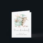 Meri Kirihimete Kiwi folded NZ Christmas Holiday Card<br><div class="desc">Meri Kirihimete Kiwi folded NZ Christmas. Available digitally and printed. A cute design with a watercolor kiwi illustration and New Zealand greeting in a set stylish script.. Easily personalise the rest of the words as required.</div>