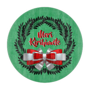 Meri Kirihimete Maori for Merry Christmas Cutting Board