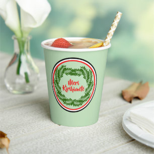 Meri Kirihimete Maori Merry Christmas Paper Cups