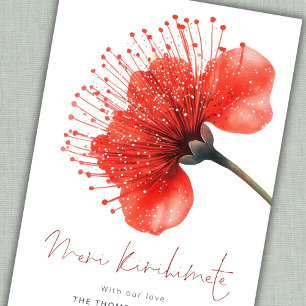 Meri Kirihimete Pōhutuka 2026 Calendar Christmas Holiday Card