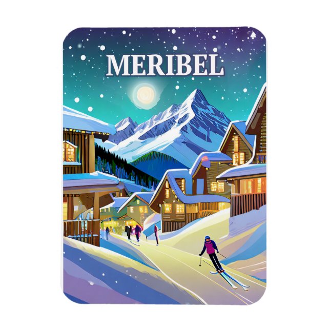 Meribel: Alpine Harmony under the Winter Light Magnet (Vertical)