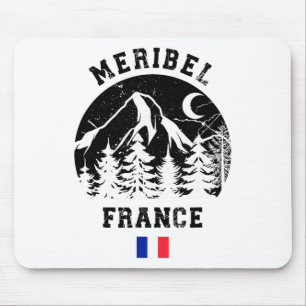 Meribel France Alps Ski Resort Alpine Skiing Frenc Mouse Mat