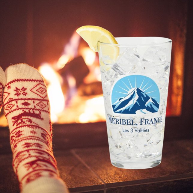 Méribel France ski resort souvenir  Glass (Creator Uploaded)