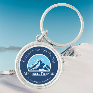 Méribel France ski resort souvenir key ring
