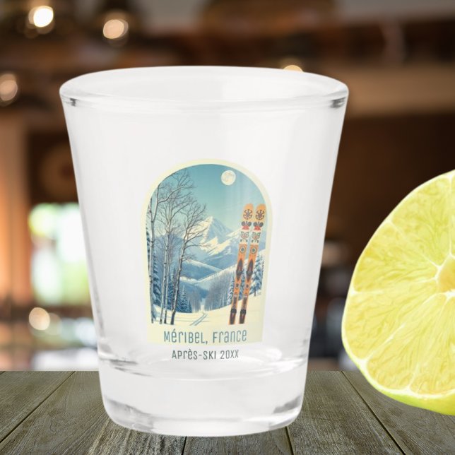 Méribel France vacation après ski shot glass (Creator Uploaded)
