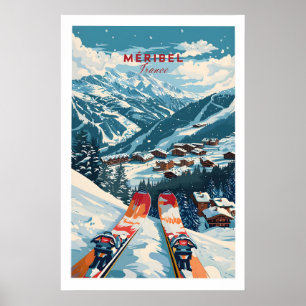 Meribel Ski Poster - France 1