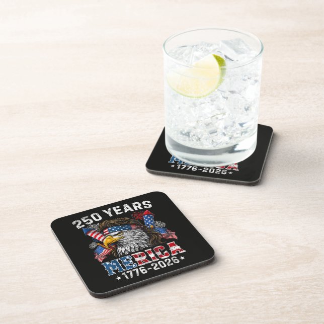 Merica 250 Anniversary USA 250 Years Coaster (Right Side)