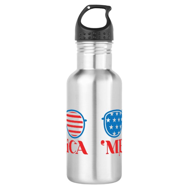 'Merica - 4th of July 532 Ml Water Bottle (Front)
