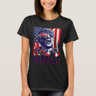 Merica 4th Of July American Flag Murica merica Gif T-Shirt