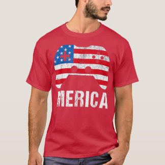Merica 4th Of July T  Video Game Gamer Kids Boys M T-Shirt