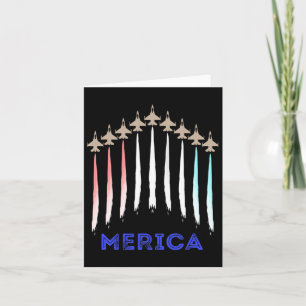 Merica America Jet Flag Trump Patriot Veteran Gift Card