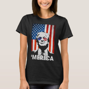 Merica American Flag 4th Of July Murica Patriotic T-Shirt