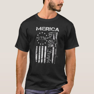 Merica  Ar15 We The People 4th Of July Usa Flag  G T-Shirt
