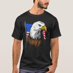 Merica Bald Eagle Independence Day Fourth July 4th T-Shirt