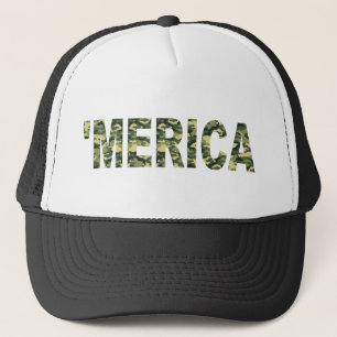 'MERICA Camo Trucker Hat