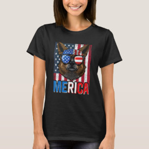 Merica Corgi Dog 4th Of July American Flag T-Shirt
