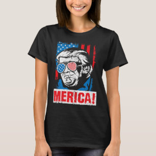 Merica Donald Trump Usa Flag Election Republican G T-Shirt