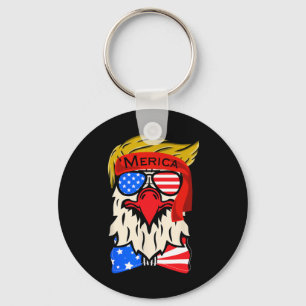 Merica Eagle 4th Of July Independence Day American Key Ring