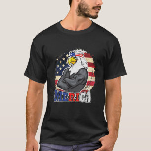 Merica Eagle Mullet 4th Of July Men Women American T-Shirt
