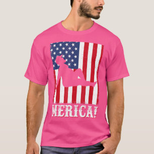 Merica Fourth Of July 4th July Us America Flag T-Shirt