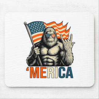 ‘merica Gorilla Flag Sungles Funny Patriotic Mouse Mat