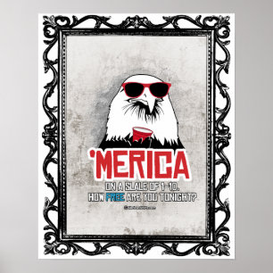 Merica - How Free are you tonight Poster