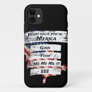 Merica Humour America USA Funny Patriotism iPhone 11 Case