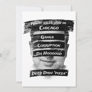 Merica Humour America USA Funny Patriotism Chicago Invitation